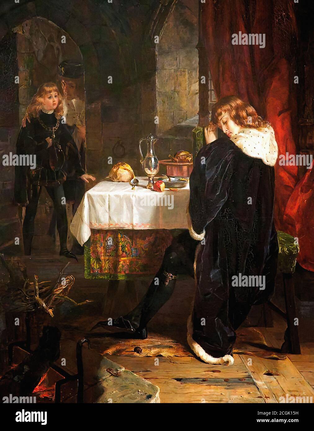 Ward Henrietta Mary Ada - die Fürsten im Turm - British School - 19. Jahrhundert Stockfoto