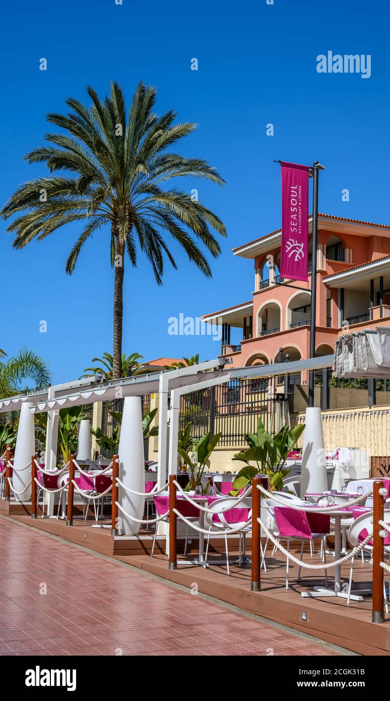 Sea Soul Restaurant, Iberostar Anthelia Resort, Costa Adeje, Teneriffa Stockfoto