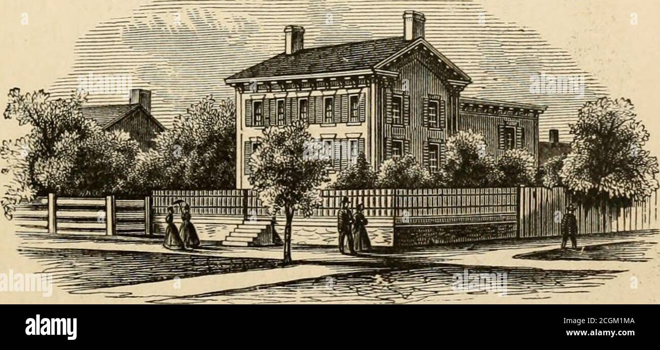 . Die Geschichte der jungen Leute des Krieges für die Gewerkschaft. Mit allen Klassen, madehim eine keineswegs ungleiche Übereinstimmung für die wenigen gebildeten Männer, die er in der Debatte traf. Inzwischen war er zu 1861 zugelassen worden.] LINCOLN UND DOUGLAS. 51 die Bar, und hatte ein Büro in Springfield eröffnet, wo er als erfolgreicher Jurist bekannt wurde. 1846 wurde Herr Lincoln in den Kongress gewählt, aber er tat nichts, um sich zu unterscheiden. Er lehnte es ab, ein kann-didate für Wiederwahl, und für ein paar Jahre danach mehr Aufmerksamkeit auf sein Geschäft als auf die Politik, obwohl im Jahr 1849 war er ein erfolgloser Kandidat für United S Stockfoto