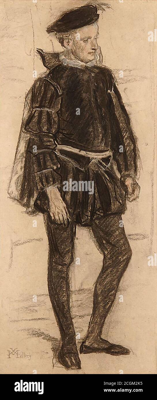 Mellery Xavier - Le Jeune Henry III - Belgische Schule - 19. Jahrhundert Stockfoto