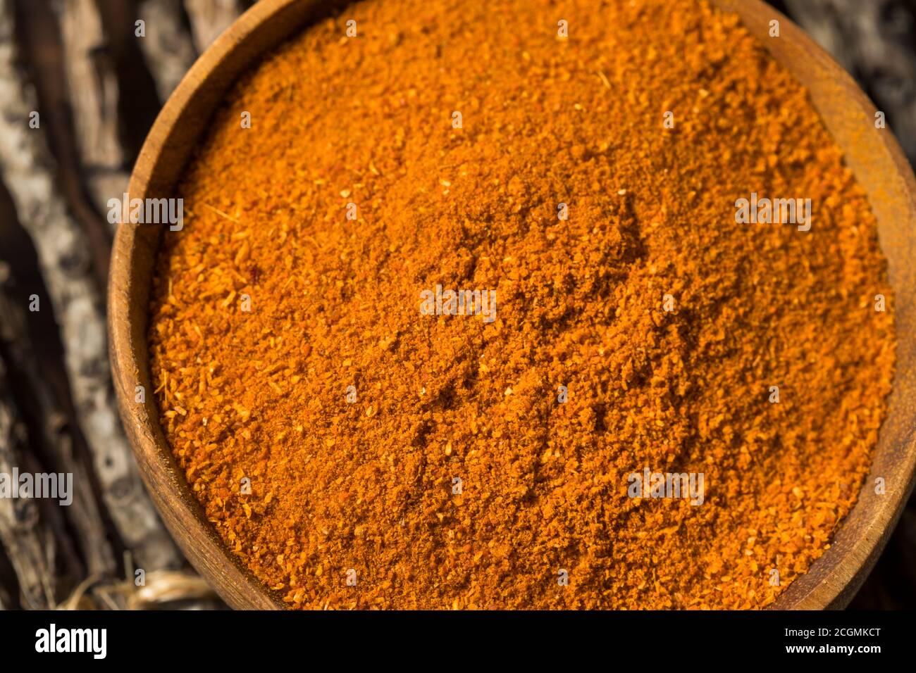 Rohe organische indische Tandoori Gewürze in einer Schüssel Stockfoto
