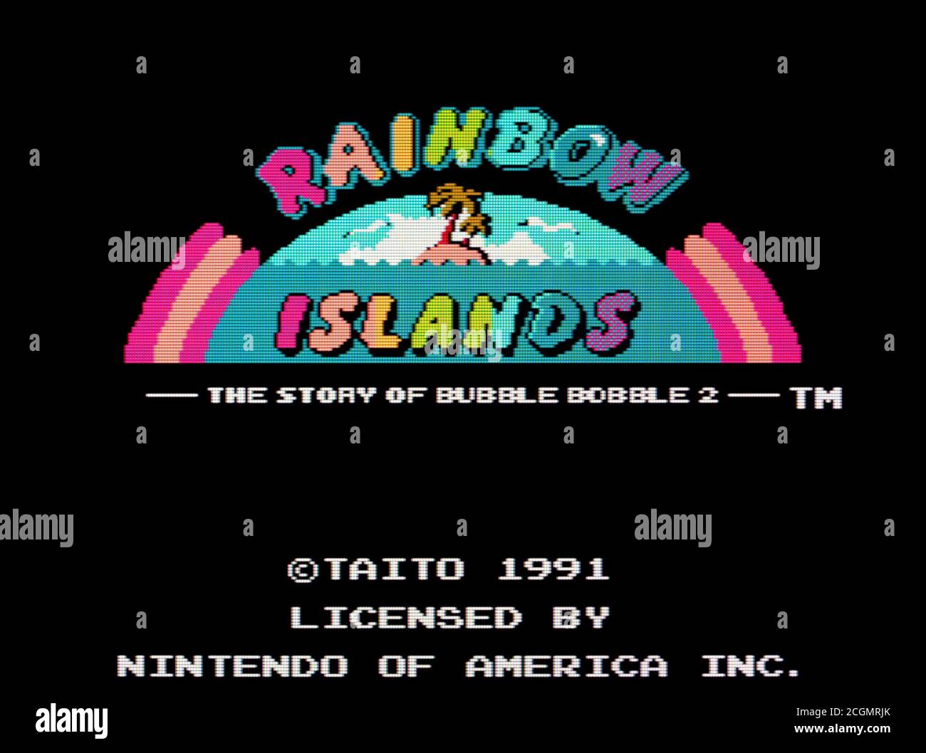 Rainbow Islands - Nintendo Entertainment System - NES Videogame - Nur für redaktionelle Zwecke Stockfoto