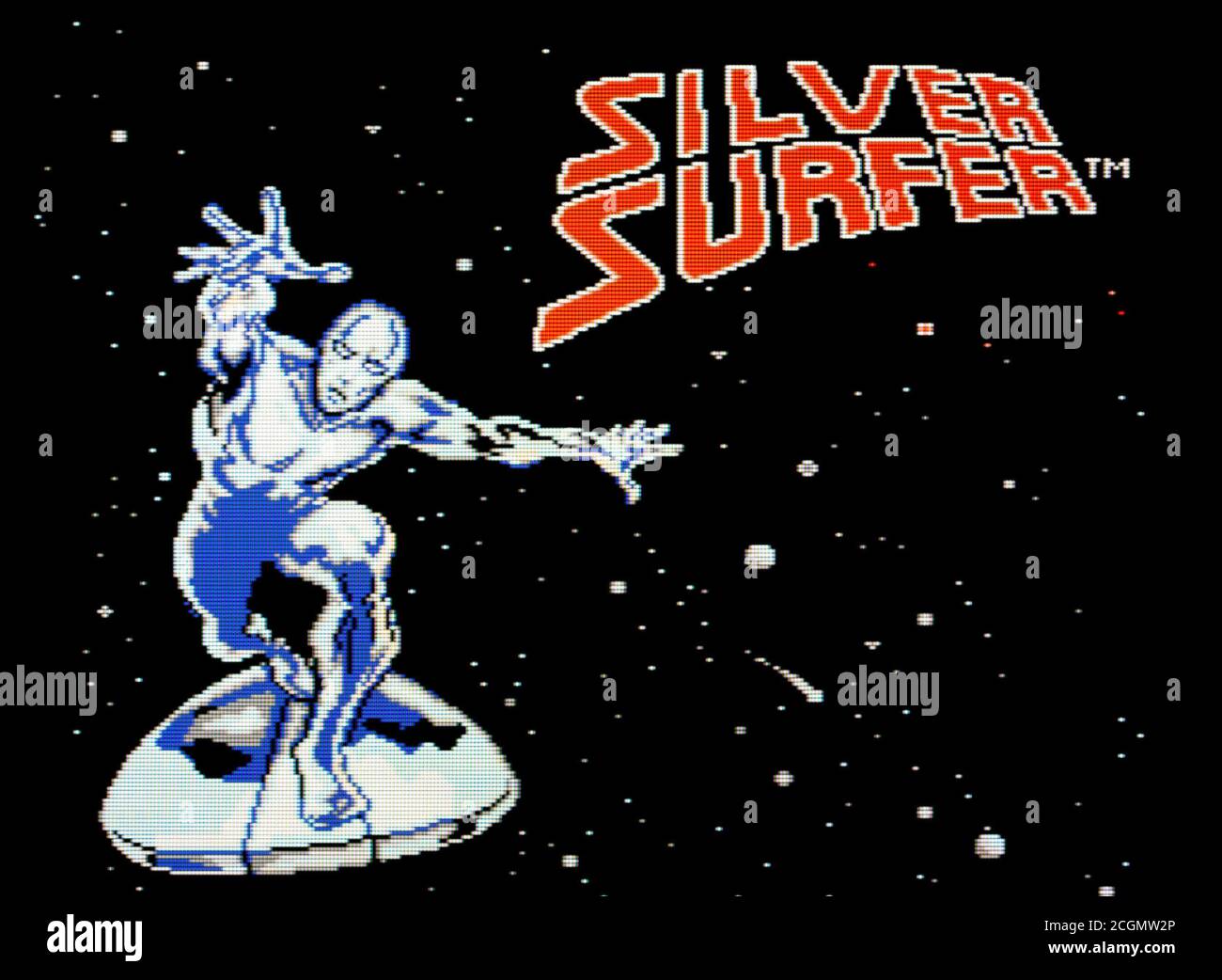 Silver Surfer - Nintendo Entertainment System - NES Videospiel - Nur für redaktionelle Zwecke Stockfoto