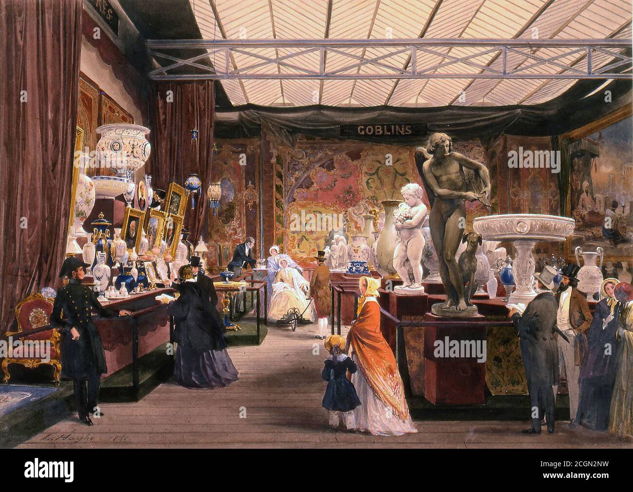 Haghe Louis - die große Ausstellung - Frankreich - Belgisch Schule - 19. Jahrhundert Stockfoto