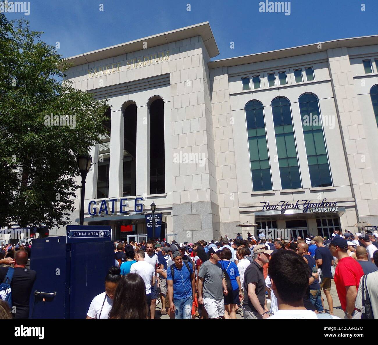 Tor 6 Eingang zum Yankee Stadium, New York City, USA Stockfoto