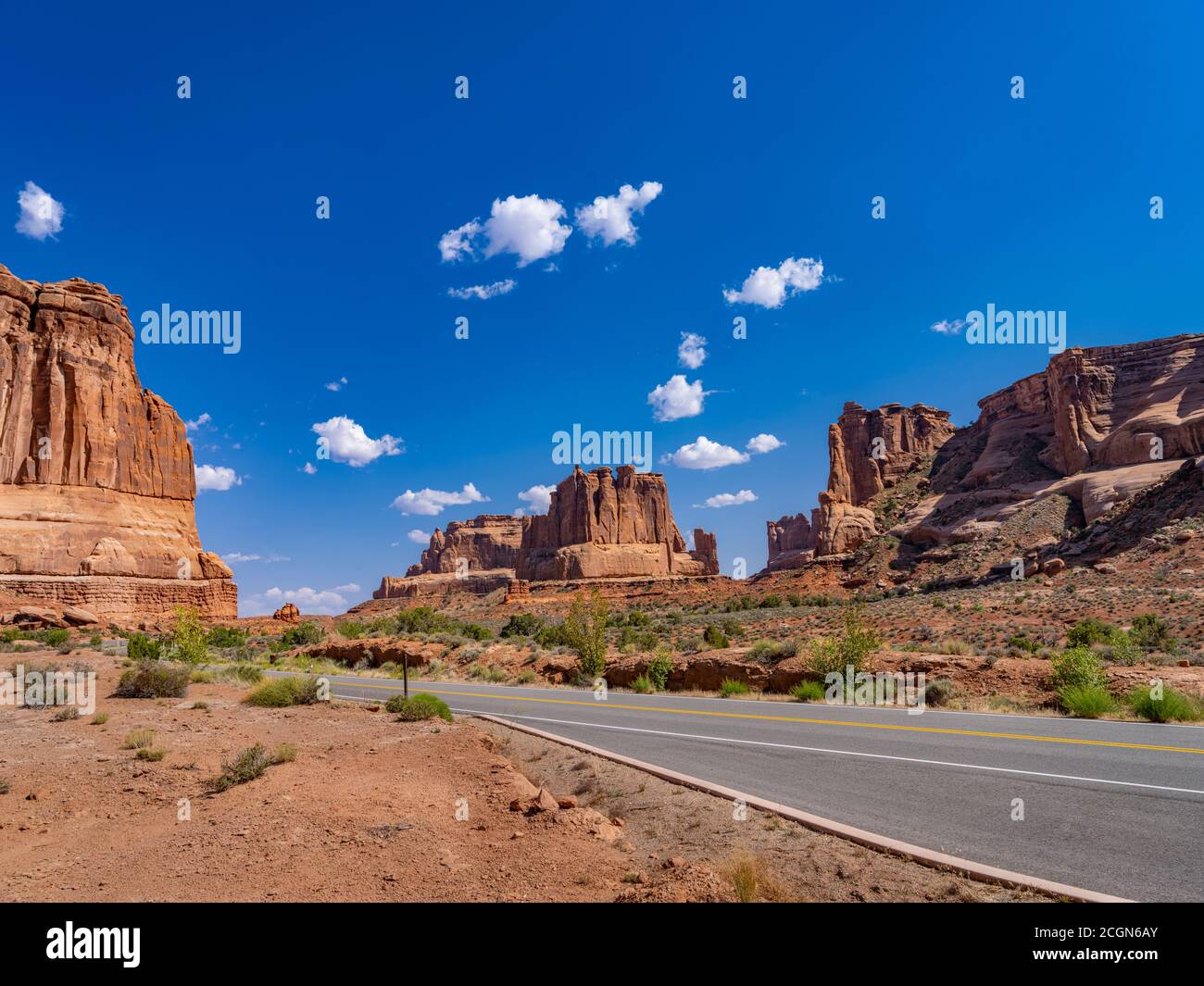 Scenic Drive, Arches National Park, Utah USA Stockfoto