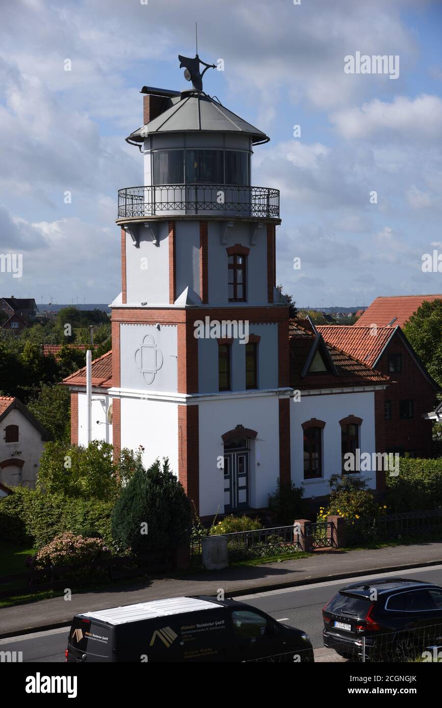 Alte Frontleuchte Mielstack Stockfoto