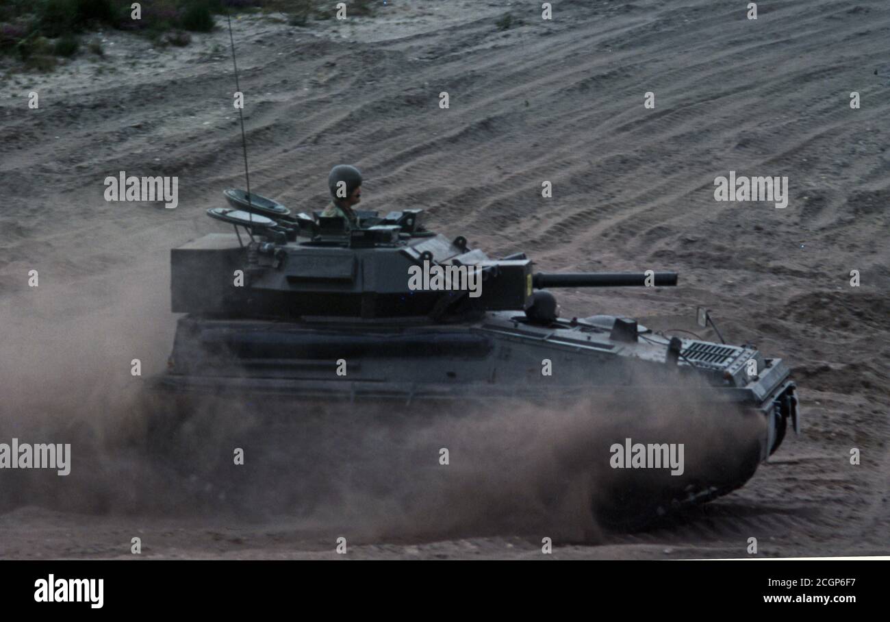 BRITISCHE ARMEE Aufklärungspanzer Scorpion / Panzeraufklärungsfahrzeug ARV FV 101 Skorpion Stockfoto