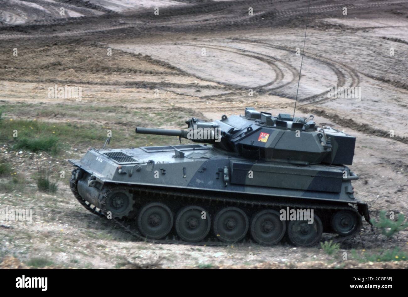 BRITISCHE ARMEE Aufklärungspanzer Scorpion / Panzeraufklärungsfahrzeug ARV FV 101 Skorpion Stockfoto