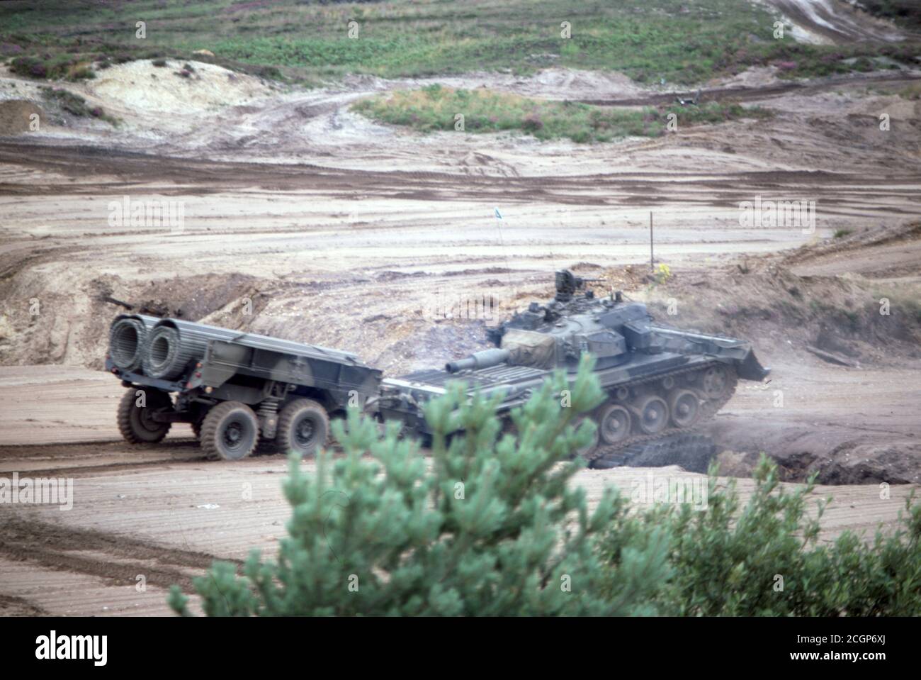 BRITISH ARMY Panzerfahrzeug Royal Engineers AVRE Centurion Stockfoto