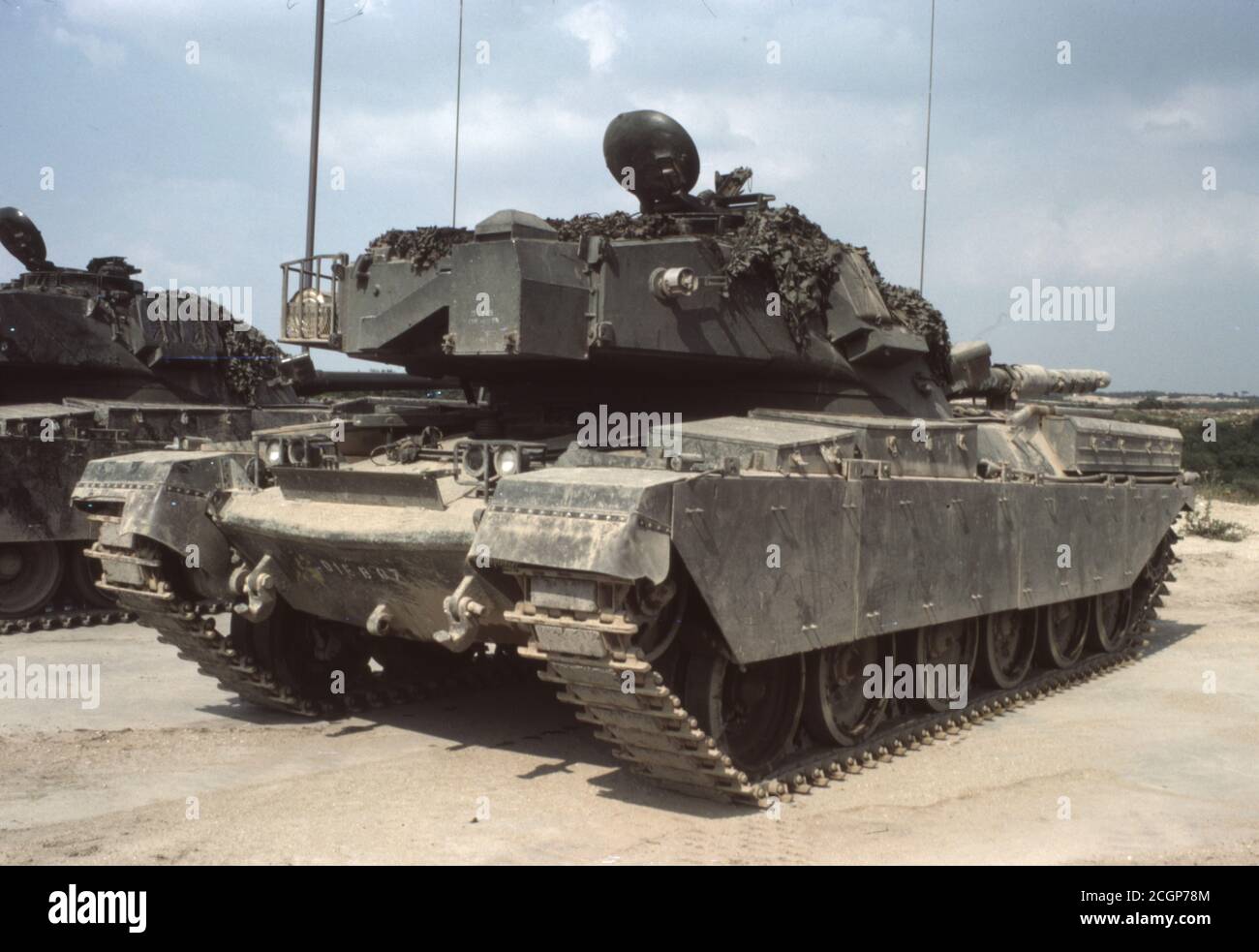 BRITISCHE ARMEE Kampfpanzer Chieftain / Main Battle Tank Chieftain Stockfoto