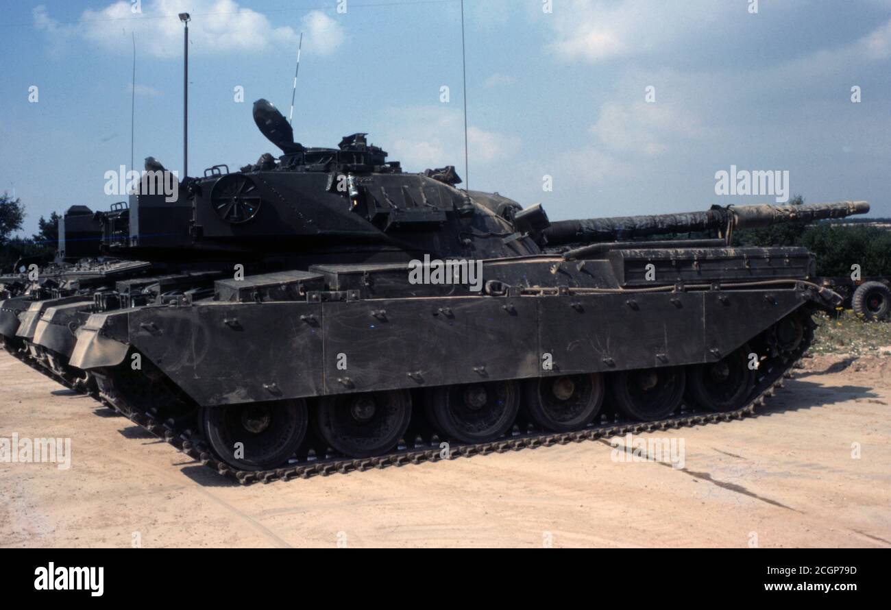 BRITISCHE ARMEE Kampfpanzer Chieftain / Main Battle Tank Chieftain Stockfoto