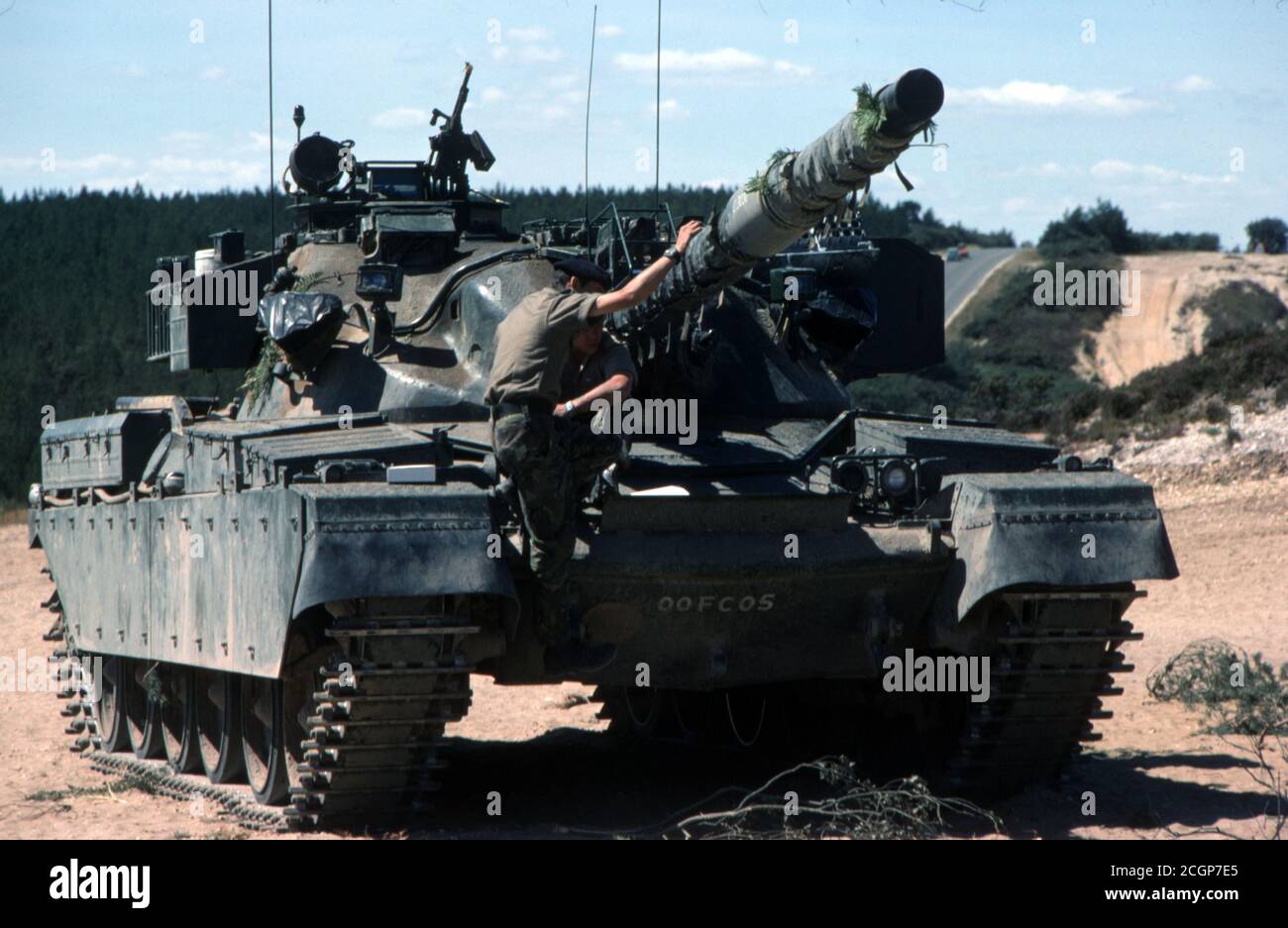 BRITISCHE ARMEE Kampfpanzer Chieftain / Main Battle Tank Chieftain Stockfoto