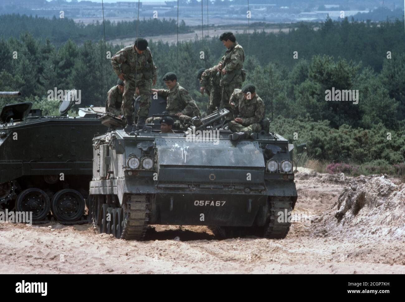 BRITISCHE ARMEE Truppentransportpanzer Bulldog / Panzerpersonal Carrier APC FV432 Bulldog Stockfoto