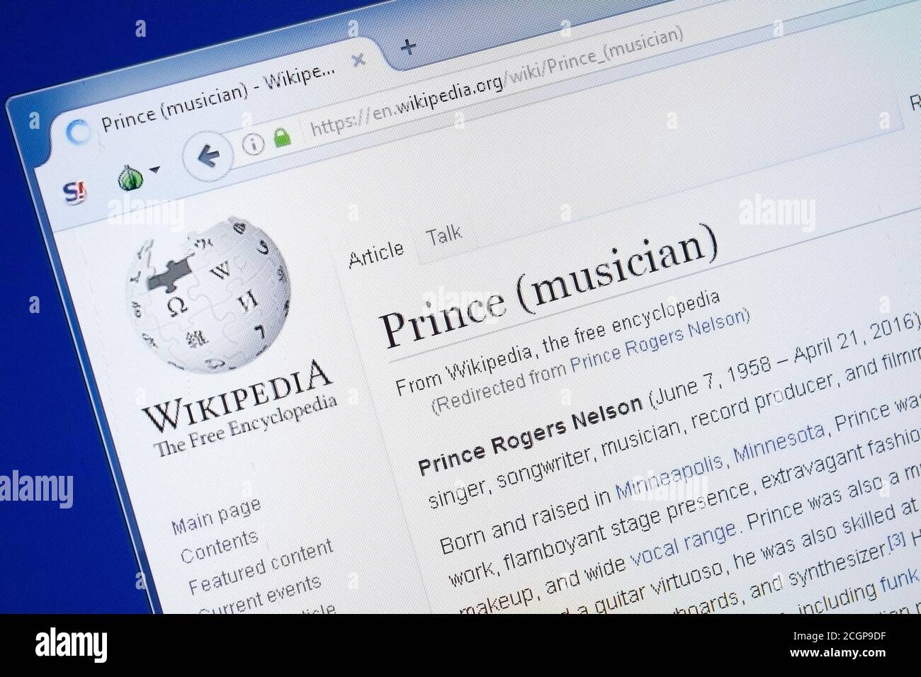 Prince Rogers Nelson Stockfotos Und Bilder Kaufen Seite 2 Alamy