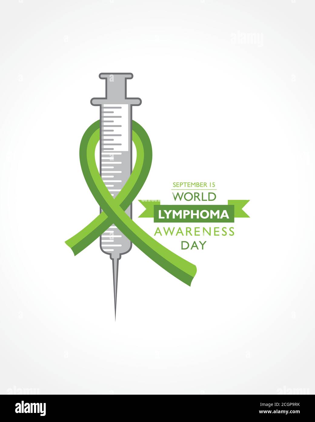 Vektor-Illustration des Welt-Lymphom-Awareness-Day am September beobachtet 15 Stock Vektor