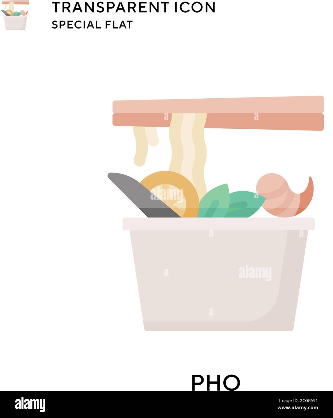 Pho-Vektor-Symbol. Flache Illustration. Vektor EPS 10. Stock Vektor