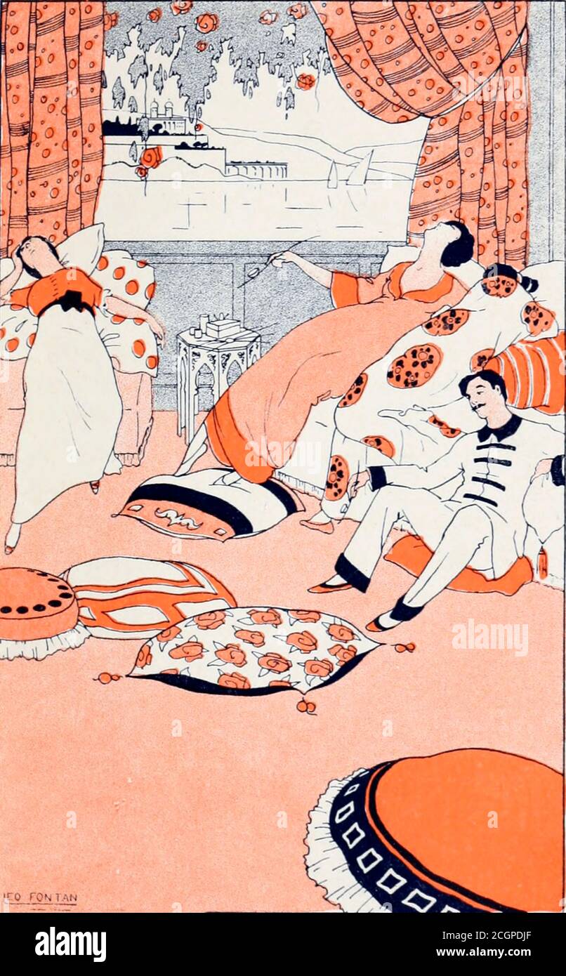 Les Ports Militaires [Military Ports] Illustration von Les ilots d'amour [die Inseln der Liebe] von Sonolet, Louis, 1874-1928 Veröffentlicht in Paris 1911 Stockfoto