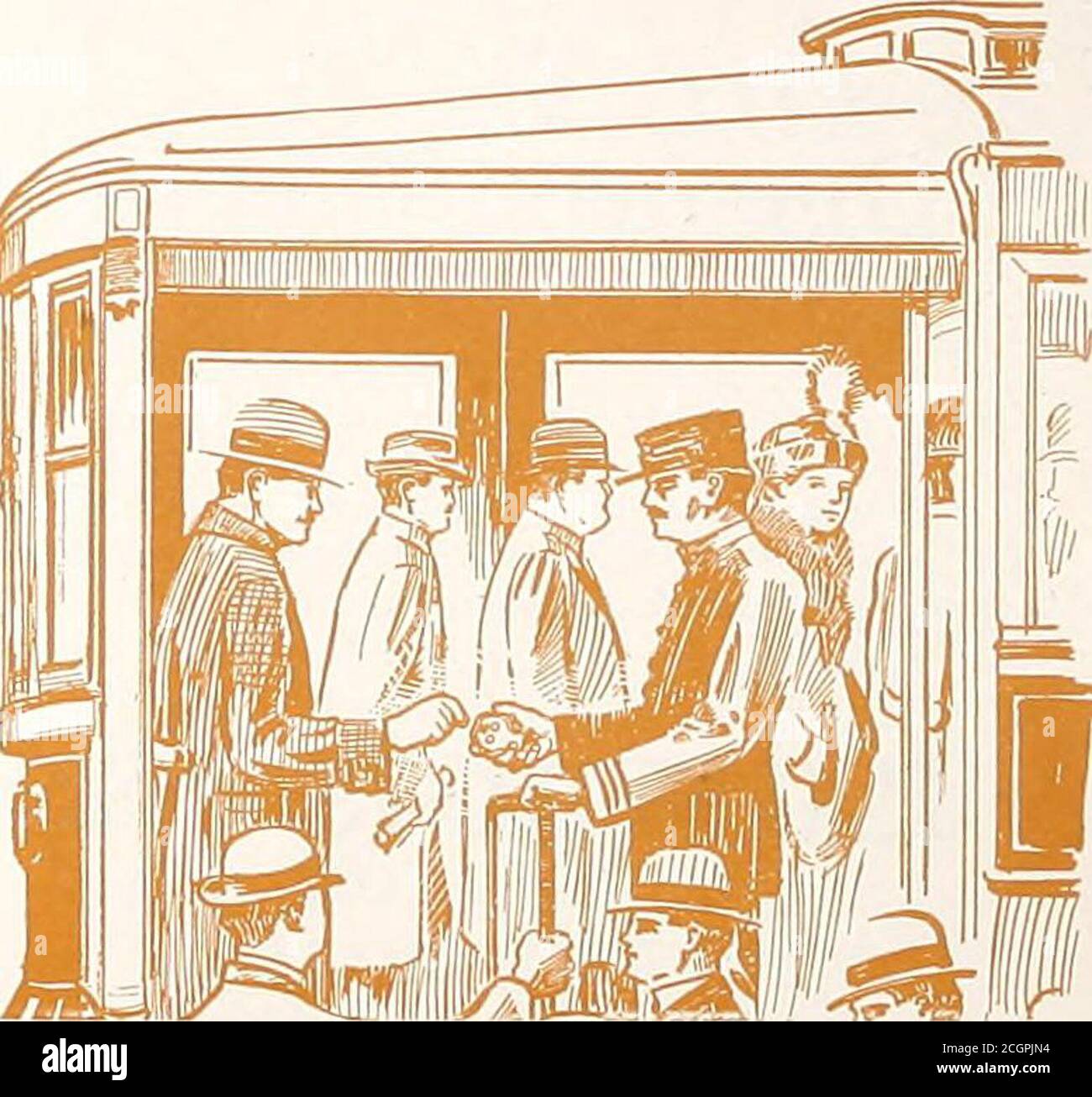 . Electric Railway Journal . rt, und alle Diskrepanzen sind sofort bemerkt. Wenn der Schaffner einen Bargeldpreis in der Hand sammelt, hat nicht nur der Passagier, sondern der Inspektor sofort den Beweis für die unehrliche Absicht des Dirigenten. Tatsächlich ist der Passagier gezwungen, sich an dem Betrug zu beteiligen. Therecan keine Ausreden. Mit dieser Art von evi-Fein konfrontiert, hat kein Dirigent jemals das Gesicht gehabt, seine Schuld zu leugnen. In dem Wissen, dass der Passagier ist voll informedas, wie er seinen Tarif bezahlen sollte und verständlicherweise jede Abweichung in dieser festen Regel und Brauch, der conductor findet jede andere Art von sammeln ex Stockfoto