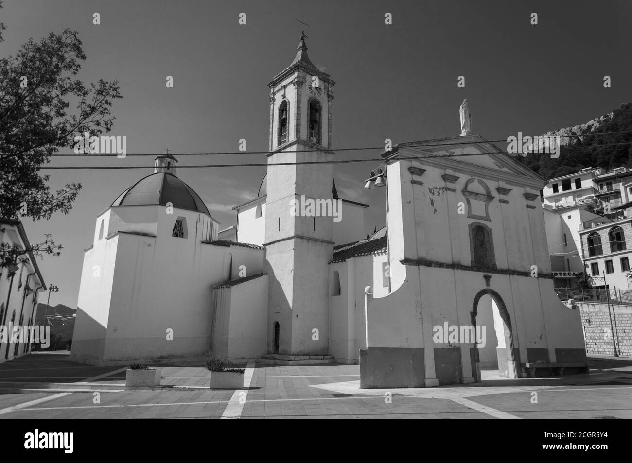 Baunei sardinien, 15. AUGUST 2020: Kirche San Nicola di Bari Stockfoto