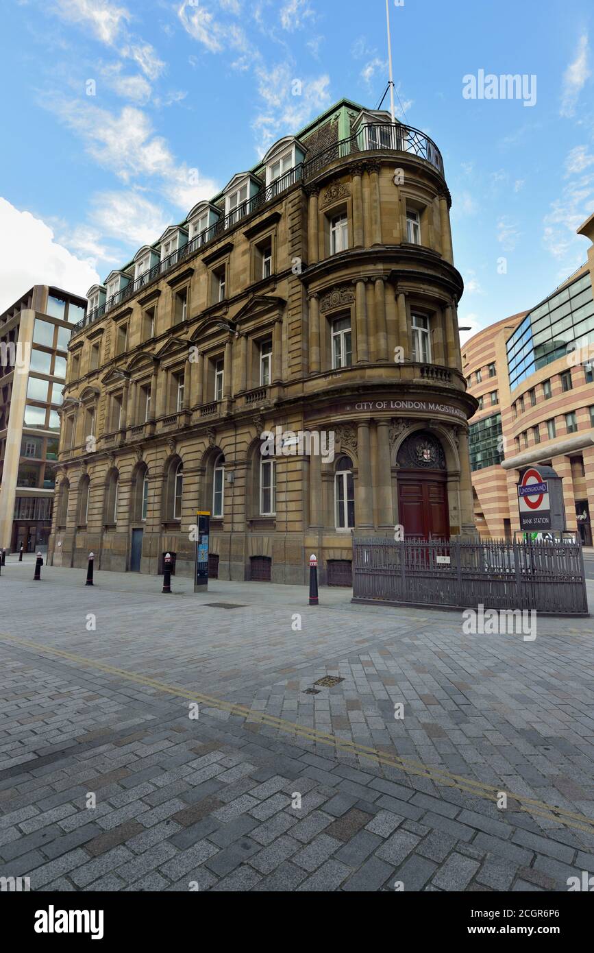 City of London Magistrates' Court, Queen Victoria Street, London, Vereinigtes Königreich Stockfoto