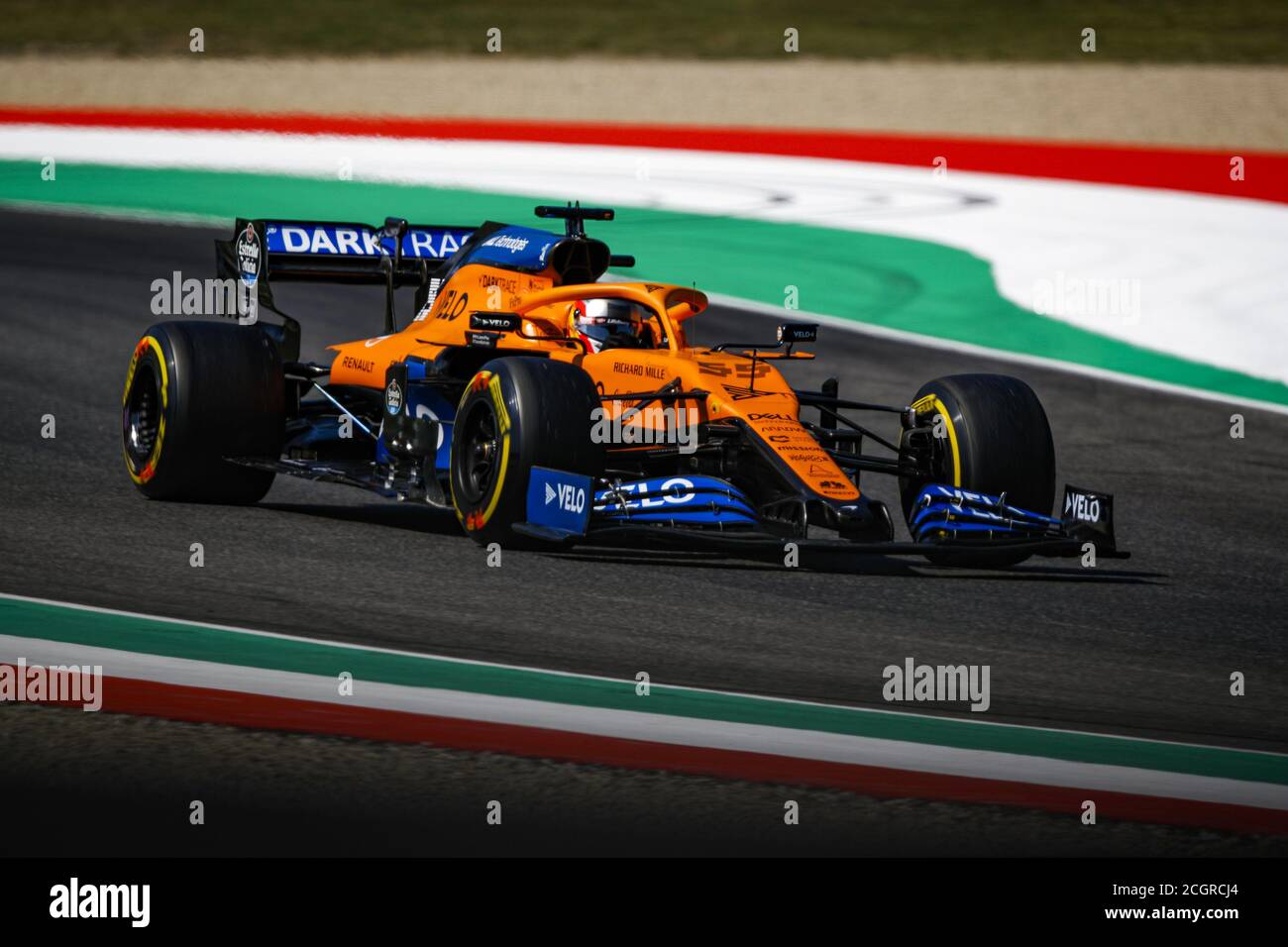 Toskana, Italien. September 2020. SAINZ Carlos (SPA), McLaren Renault F1 MCL35, Aktion während der Formel 1 Pirelli Gran Premio della Toscana Ferrari 1000, 2020 Tuscan Grand Prix, vom 11. Bis 13. September 2020 auf dem Autodromo Internazionale del Mugello, in Scarperia e San Piero, in der Nähe von Florenz, Italien - Foto Florent Gooden / DPPI Kredit: Lm/DPPI/Florent Gooden/Alamy Live News Stockfoto
