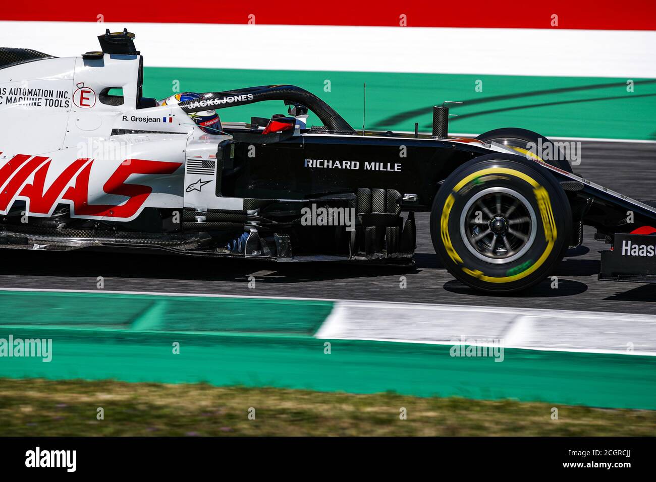 Toskana, Italien. September 2020. GROSJEAN Romain (Fra), Haas F1 Team VF-20 Ferrari, Aktion während der Formel 1 Pirelli Gran Premio della Toscana Ferrari 1000, 2020 Tuscan Grand Prix, vom 11. Bis 13. September 2020 auf dem Autodromo Internazionale del Mugello, in Scarperia e San Piero, bei Florenz, Italien - Foto Florent Gooden / DPPI Credit: LM/DPPI/Florent Gooden/Alamy Live News Stockfoto