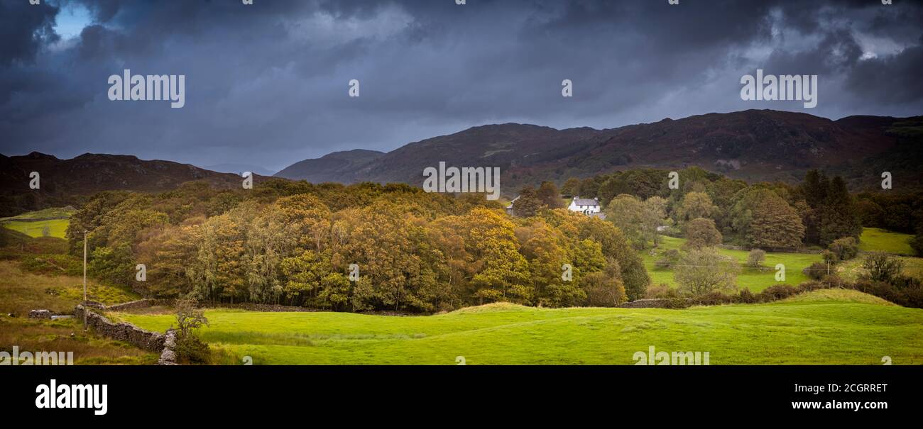 Appletree Holme oberhalb von Blawith im Lake District. Stockfoto