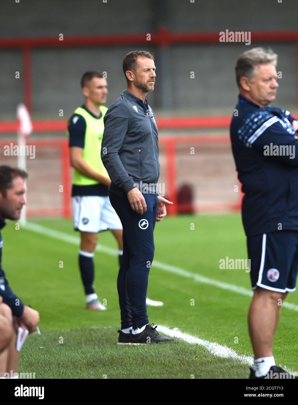 Millwall-Manager Gary Rowett während des Carabao Cup-Spiels zwischen Crawley Town und Millwall im People's Pension Stadium , Crawley , Großbritannien - 5. September 2020 nur für redaktionelle Verwendung. Keine Verkaufsförderung. Für Football-Bilder gelten Einschränkungen für FA und Premier League. Keine Nutzung des Internets/Handys ohne FAPL-Lizenz - für Details wenden Sie sich an Football Dataco Stockfoto