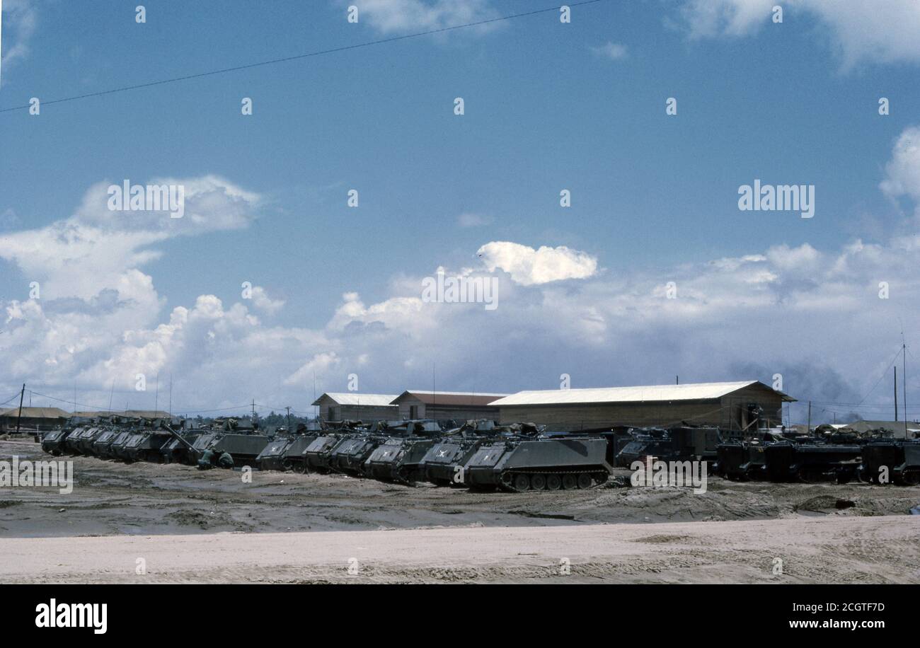 Vietnamkrieg US ARMY / United States Army Armored Personals Carrier APC M113 - Vietnamkrieg Stockfoto