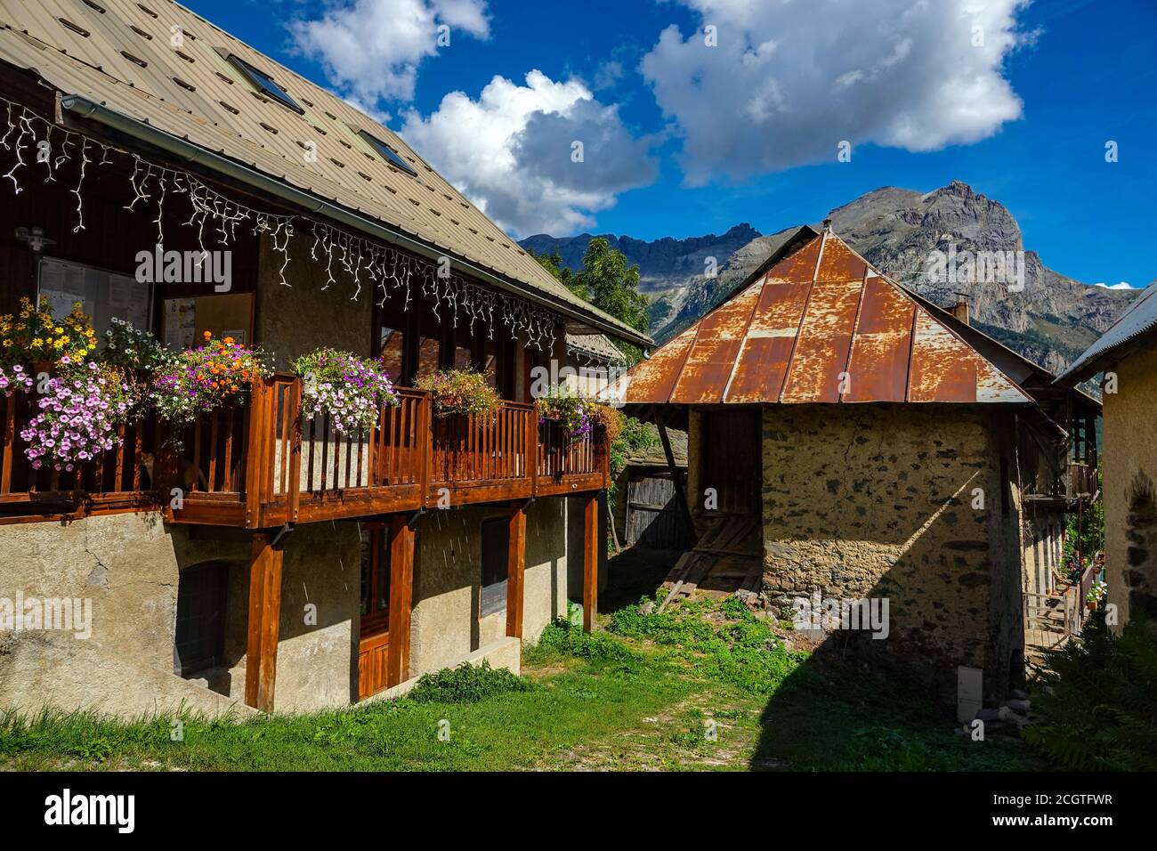 Puy-Saint-Vincent, Skigebiet, im Sommer, Nationalpark Vanoise, Ecrins, Frankreich Stockfoto