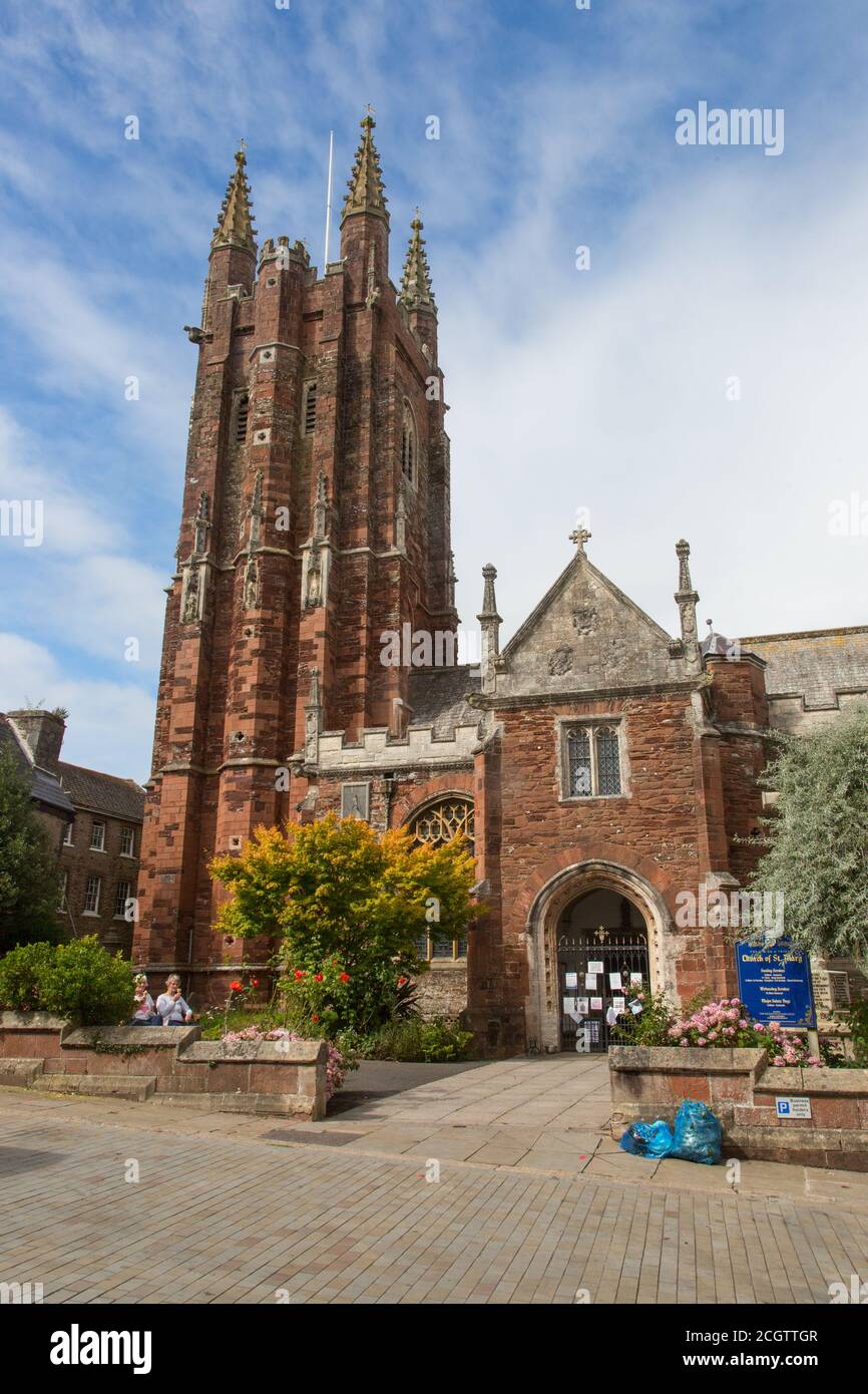 St. Mary's Church Totnes, Devon, England, Vereinigtes Königreich Stockfoto