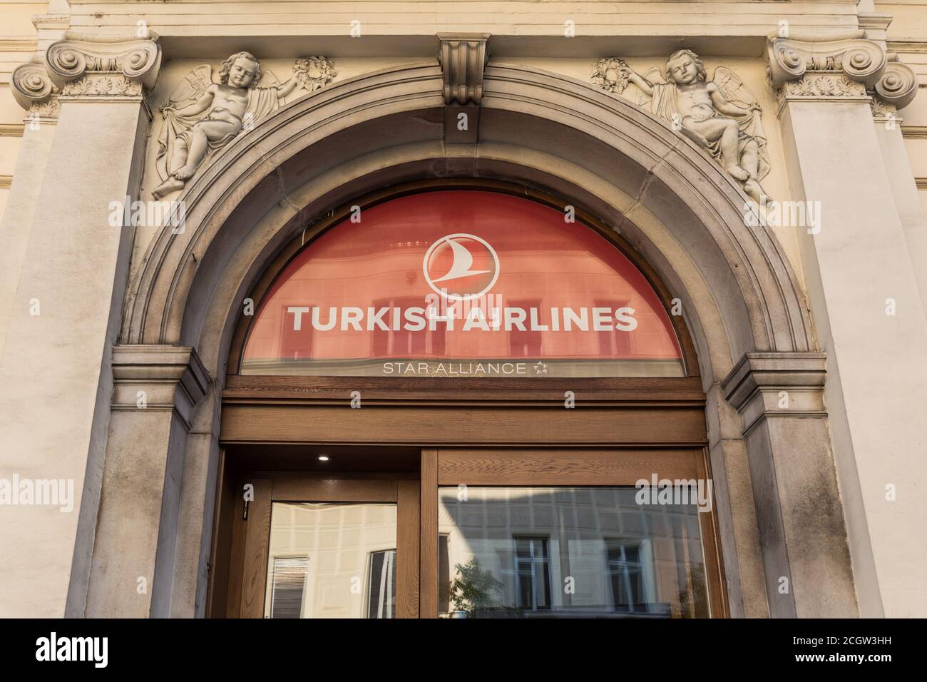 Turkish Airlines City Office in Ljubljana, Slowenien Stockfoto