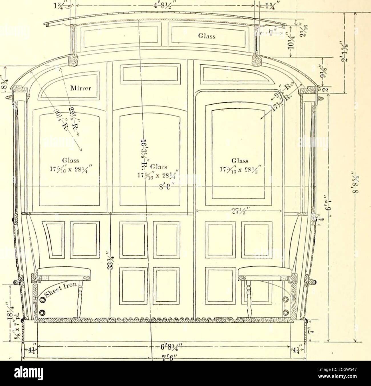 . Die Street Railway Journal . wird die Brill Com-pany Kontrolle über zwei große und komplette Auto-Bau-Anlagen westlich des Mississippi River geben. Die Brownell Autowerke, von denen der verstorbene F. B. Brownell den Kopf hatte, befinden sich in North St. Louis. Als vor einigen Jahren die Firma finanziell so stark beteiligt wurde, daß die Ernennung eines Treuhänders notwendig war, wurde W. B. Thompson, ein Direktor der Firma, zu dieser Position ernannt und hat seitdem das Eigentum behandelt. Zu der Zeit, als es in seine Hände kam, hieß es, gab es 190,000 Dollar Verschuldung dagegen. Herr Thomp-son hat das so gehandhabt Stockfoto