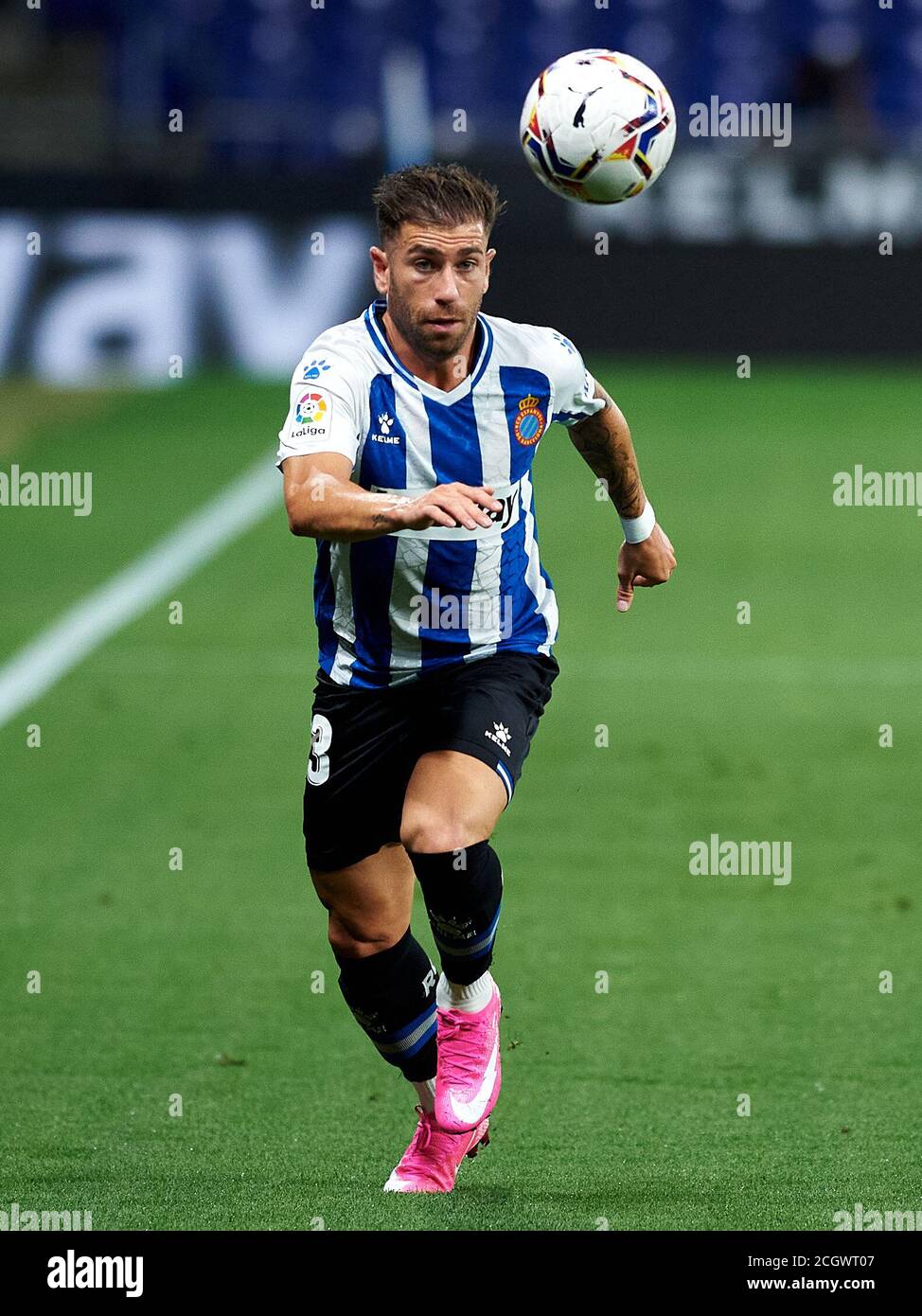 Barcelona, Spanien. September 2020. Adrian Embarba beim Liga SmartBank Spiel zwischen RCD Espanyol und gegen Albacete Balompie im RCD Stadion am 12. September 2020 in Barcelona, Spanien. Bild: Dax Images/Alamy Live News Stockfoto