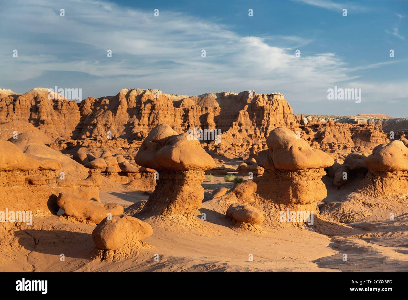 Hoodoos im Goblin Valley State Park, San Rafael Desert, Emery, Utah, USA Stockfoto