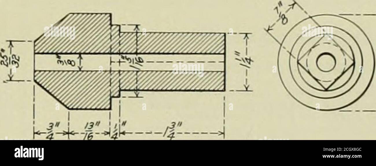 . Der amerikanische Ingenieur . r sollte regu-larly versorgt werden, während die Tliemaschine Dampf verwendet, und die Wasserversorgung muss so reguliert werden, dass sie den Wasserstand im Kessel so gleichmäßig wie möglich hält. FSME-Feuer sollte stets hell und auch bei laufendem Motor bleiben. Ein gut helles Feuer neben dem Schachtblech ist von großer Bedeutung. Der Grateshaker sollte in regelmäßigen Abständen verwendet werden, und der Klapphaken sollte nur verwendet werden, wenn es unbedingt notwendig ist. Enginecrews sollten angewiesen und verpflichtet werden, Motoren mit leichtem Feuer und mit ausreichendem Dampfdruck und Wasser in die Aschegrube zu bringen Stockfoto