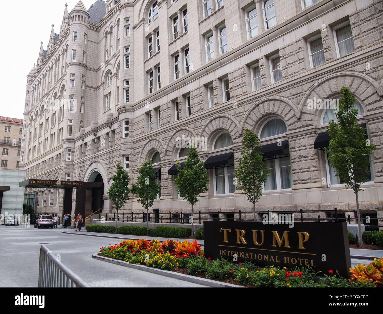 WASHINGTON, D.C. - 11. SEPTEMBER 2017: Das Hotel in Washington D.C. wurde vom 45. US-Präsidenten Donald Trump entwickelt und gehört der Trump-Organisation Stockfoto