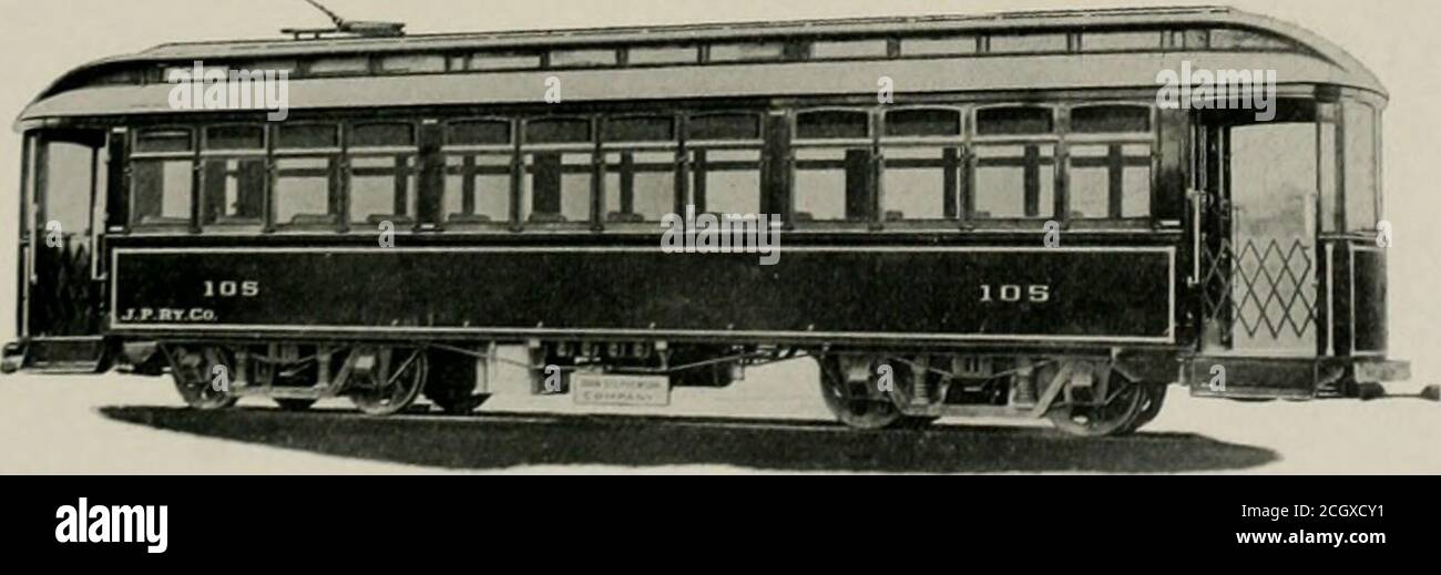 . Die Straßenbahn Überprüfung . CROCKER-WHEELER-MOTOR (lENERATOR. Mit einer Leistung von 20 bis 800 kw. Das Unternehmen ist daher in der Anstellung, jede Nachfrage nach Strom zu liefern. Die Feldspulen der 336, 400 kW. Maschine und aufwärts sind vom Typ Split, wodurch eine ausreichende Belüftung gewährleistet wird und dadurch der Temperaturanstieg im Zwickel gehalten wird. Alle Tests dieses Charakters haben sehr zufrieden stellende Ergebnisse hinsichtlich der Erwärmung der verschiedenen Teile gegeben, nach einem Dauerlauf unter voller Last für 10 Stunden, gefolgt von einem zweistündigen Lauf unter 25 Prozent Überlast, wobei eine ungewöhnlich kleine Zunahme von t zu verzeichnen ist Stockfoto