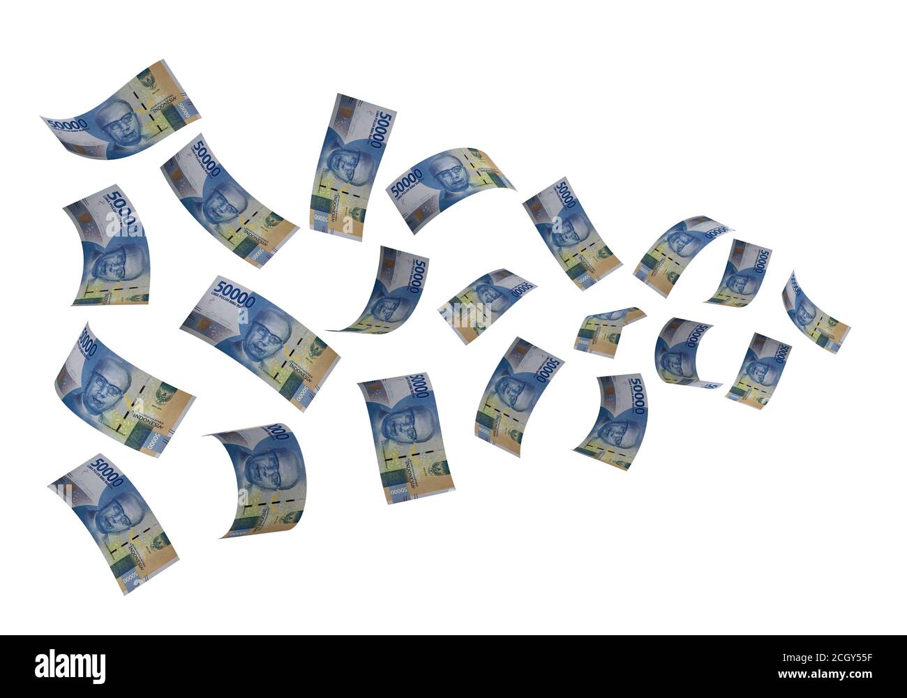 Die indonesische Rupiah ist die Währung Indonesiens und der IDR Ist der eindeutige Währungscode, der ihm im zugewiesen wurde Globale Devisen Stockfoto