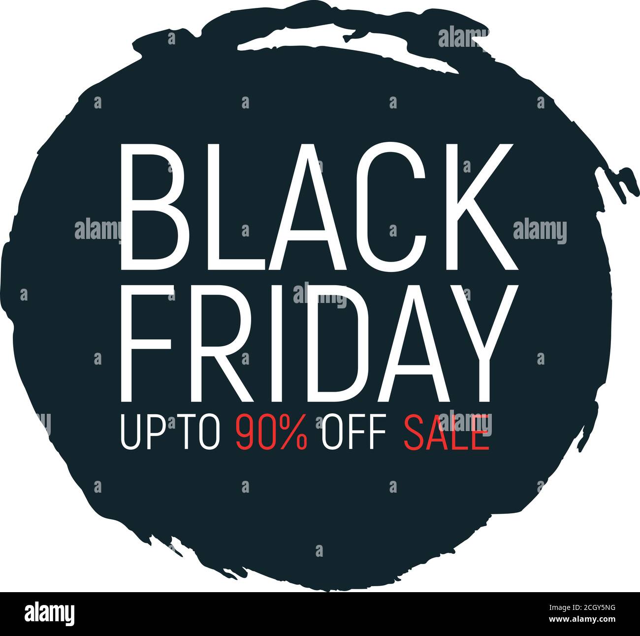 Konzept schwarz freitag Event Banner und Flyer, große Verkauf Freigabe Schrift Text Vektor Illustration. Design Werbung 90% Closeout Promotion Label, Meere Stock Vektor