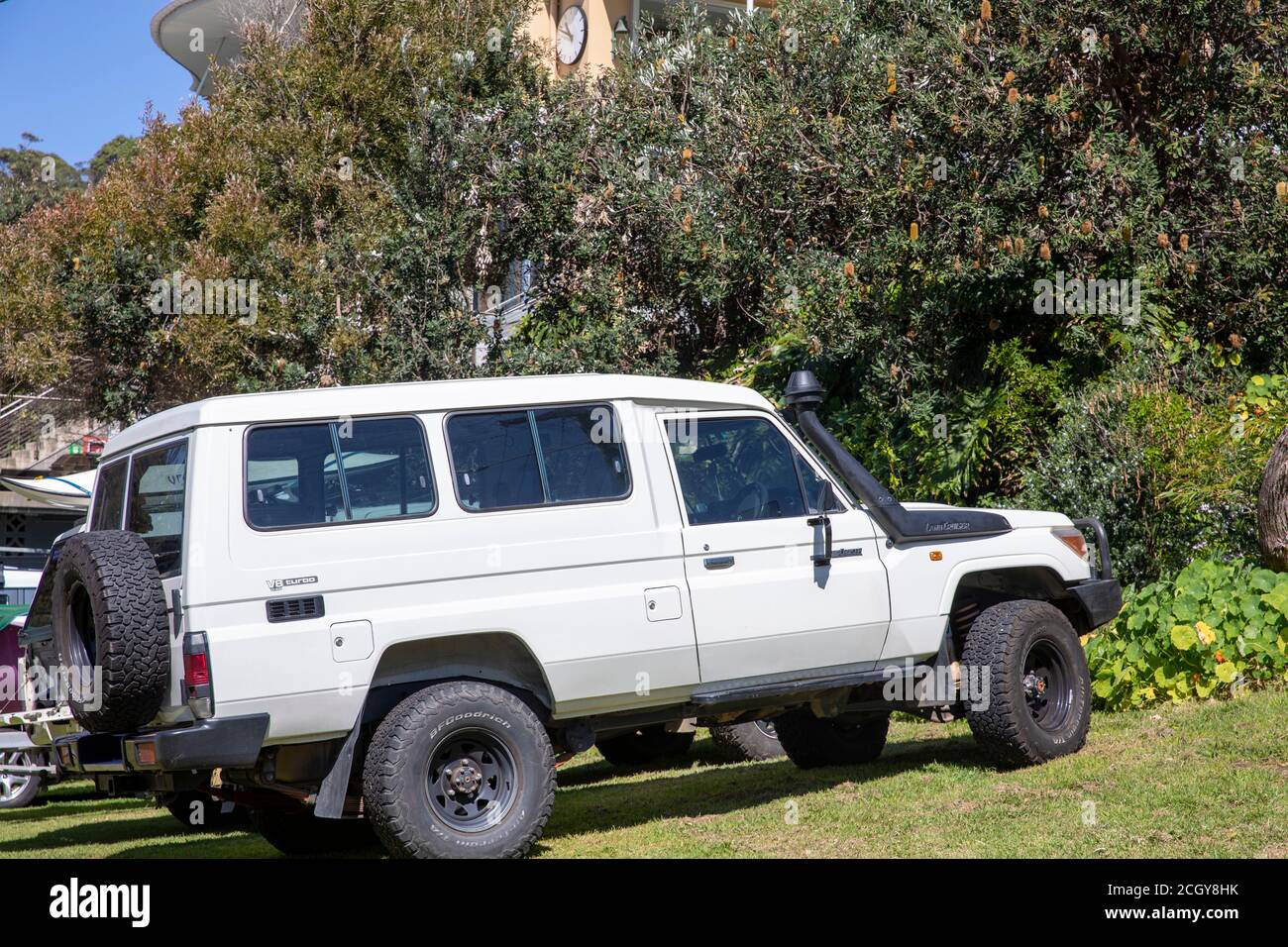 Toyota Landcruiser Truppentransporter Troopy Fahrzeug in Sydney, NSW, Australien Stockfoto