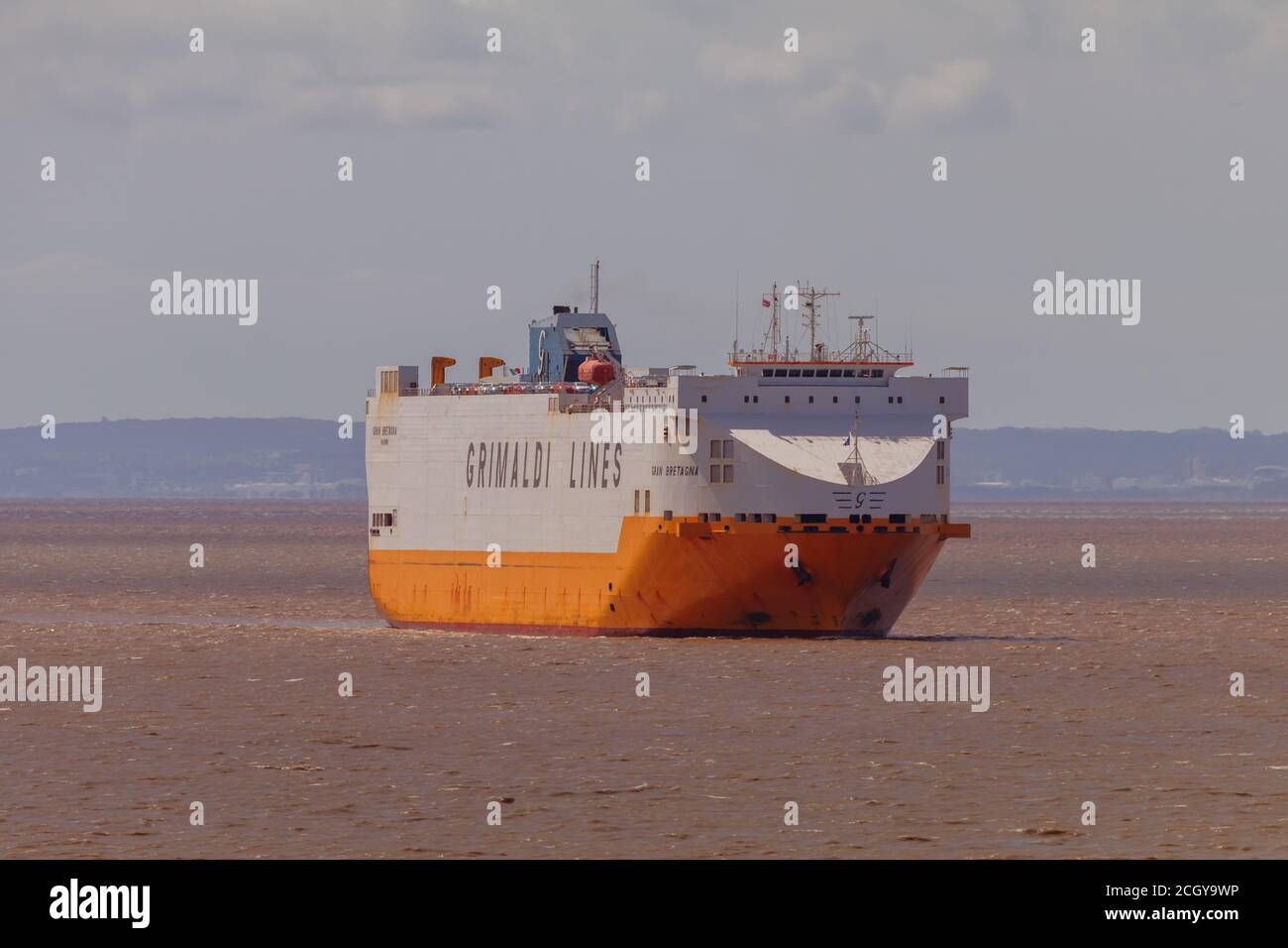 RoRo Gran Bretagna Richtung Portbury Docks Stockfoto