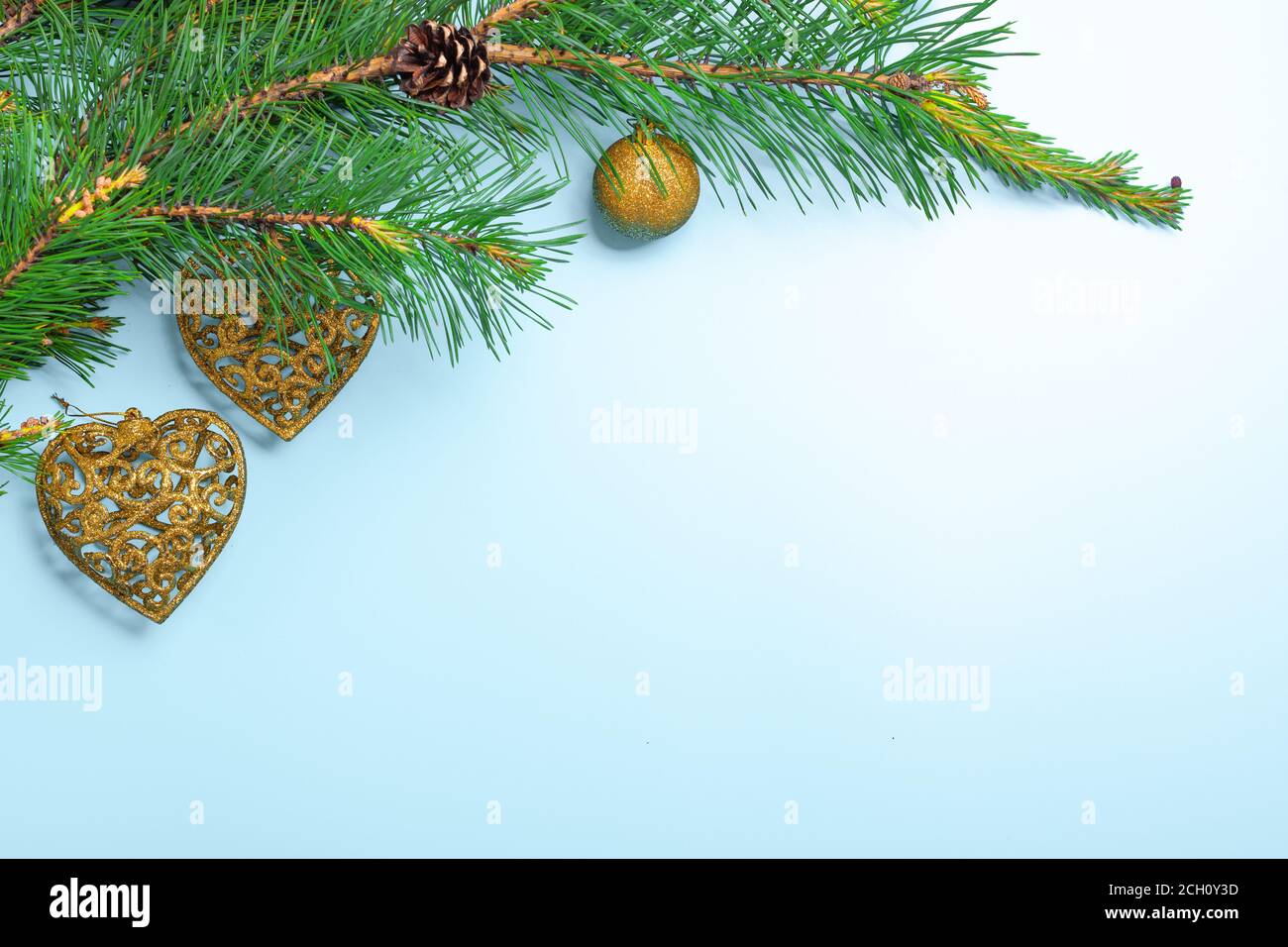 Weihnachtskarte. Weihnachtlicher Rahmen mit Kopierbereich. Noel festlichen Hintergrund. Symbol für das neue Jahr. Stockfoto