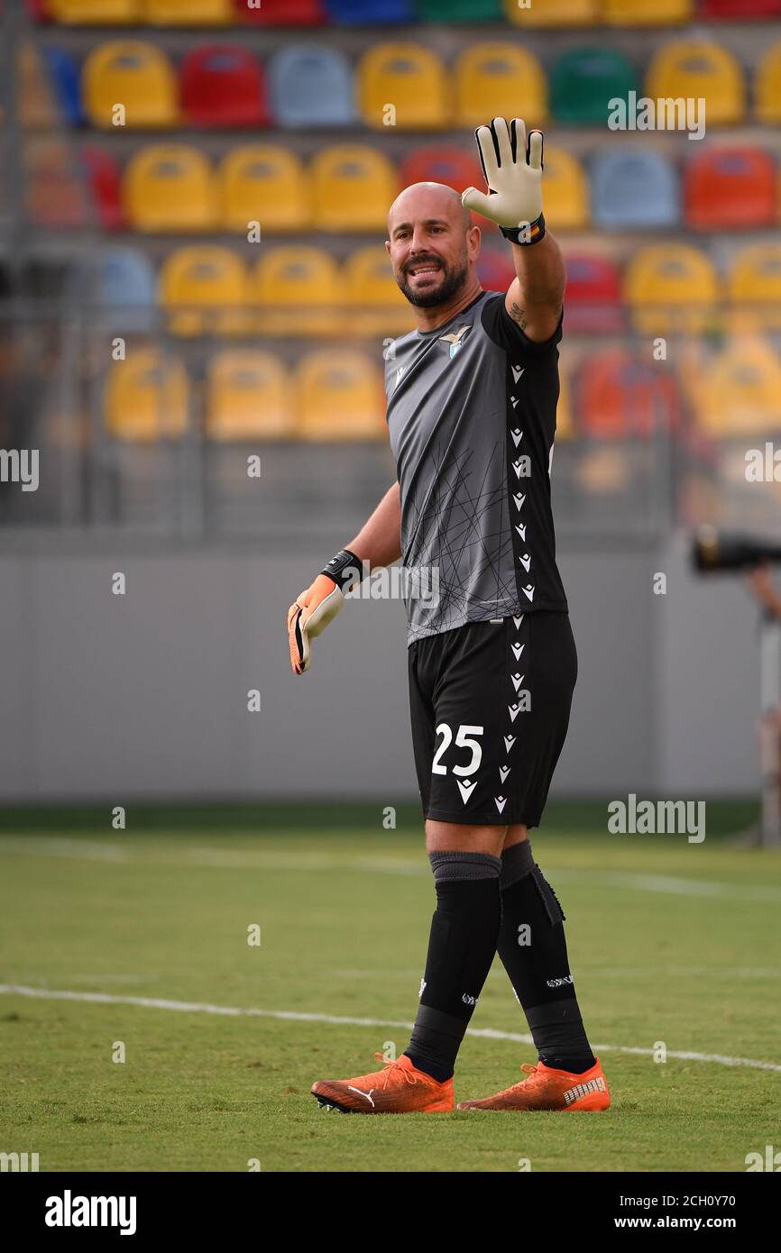 Pepe Reina (Latium) während der italienischen Serie A' Match zwischen Frosinone 0-1 Lazio im Benito Stirpe Stadion 12. September 2020 in Frosinone, Italien. (Foto von Maurizio Borsari/AFLO Stockfoto