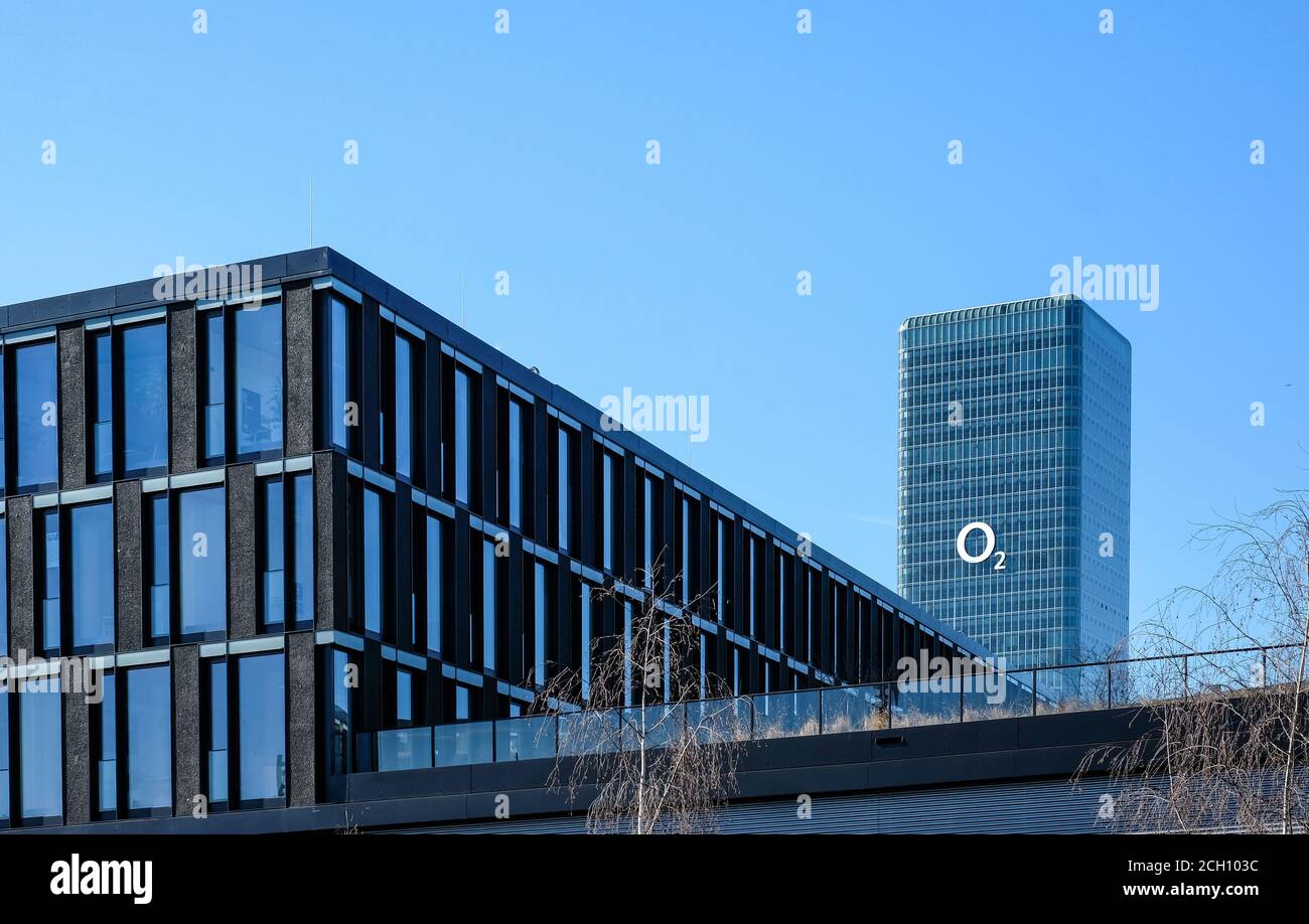 O2 Telefonice Bürogebäude Stockfoto