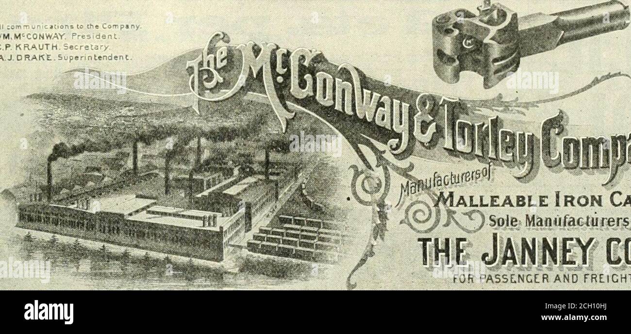 . Lokomotivbau : eine praktische Zeitschrift der Eisenbahn Triebkraft und Fahrzeuge . oided.STRENG TH – EqiiaUinfj in fesfx die höchsten Datensätze von all-steeJ Cnnplers. anil t^urpasnnq fhin in Jerk und jidling. DROP TFHT – Thret f&gt;-foot blou!i; drei 10-foot bfowi; sechs h-toot Idows von 1.640 POI:nas Gewicht. SCHUTZARM TEST-drei Z-foi Schläge und ftmr 5-fodt. RUCK-TEST - drei h-Fuß, 3 Q-Fuß, ^nd Vvrt, h-Fuß Schläge. ZUGTEST17V200 Pfund. Die Bar ist aus formbarem Eisen von einheitlicher bester Qualität, und so platziert, um die gi-eatest possiul geben? Stärke. Knucklelock und Piu sind aus Stahl. In i Stockfoto