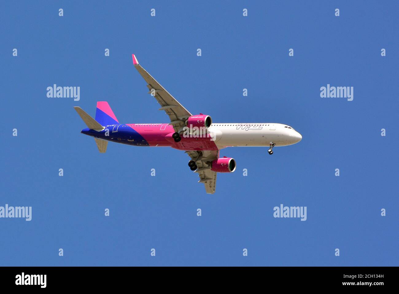 Wizz Air Airbus A 321-271 NX Flugzeug Stockfoto