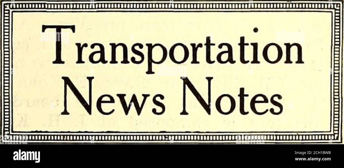 . Die Zeitschrift Electric Railway folgte der Ankündigung der Absicht der Wheeling TractionCompany, in Steubenville ein-Mann-Autos in Betrieb zu nehmen. Juli 23, 1921 Electric Railway Journal 153 Sieben Cent in Nashville die Nashville Railway & Light Com-pany, Nashville, Tennessee, wurde al-lowed, um einen geraden Tarif von 7 Cent berechnen. Dieser Auftrag wurde vor der Tennessee Public Utilities Com-Mission erteilt. Als das Unternehmen in Nashville vor etwa zwei Jahren einen erhöhten Tarif erhielt, legte die kommission fest, dass das Unternehmen Tickets zum Preis von vier für 25 Cent oder für verkaufen könnte Stockfoto