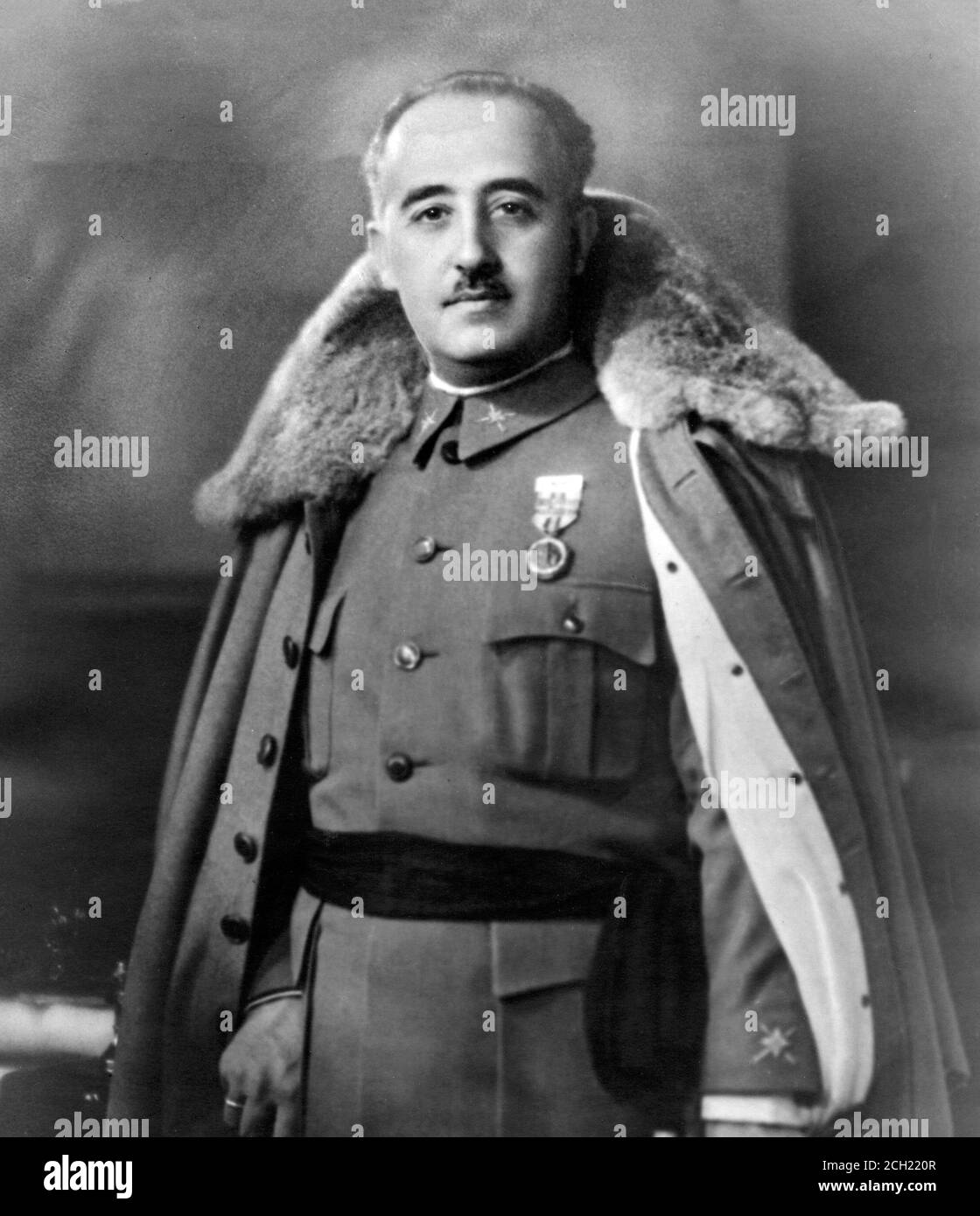 Franco. Porträt von Francisco Franco Bahamonde (1892-1975), als junger Mann im Jahr 1930 Stockfoto